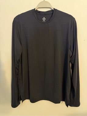Under Armour Men’s Long-Sleeve Crew Neck Shirt - Black